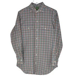 Sid Mashburn Multicolored Plaid Long Sleeves Button Up Men's Size Medium